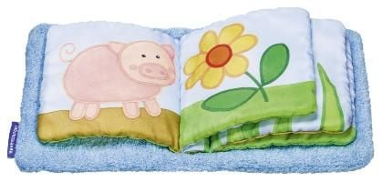 Produktbild: Mein kuschelweiches Sch&auml;fchen-Buch, Stoffbuch. Mon livre douillet mouton. Il mio libro 'Pecorello'