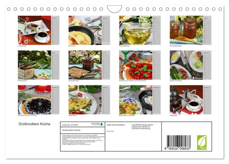 Produktbild: Gro&szlig;mutters K&uuml;che (Wandkalender 2026 DIN A4 quer), CALVENDO Monatskalender