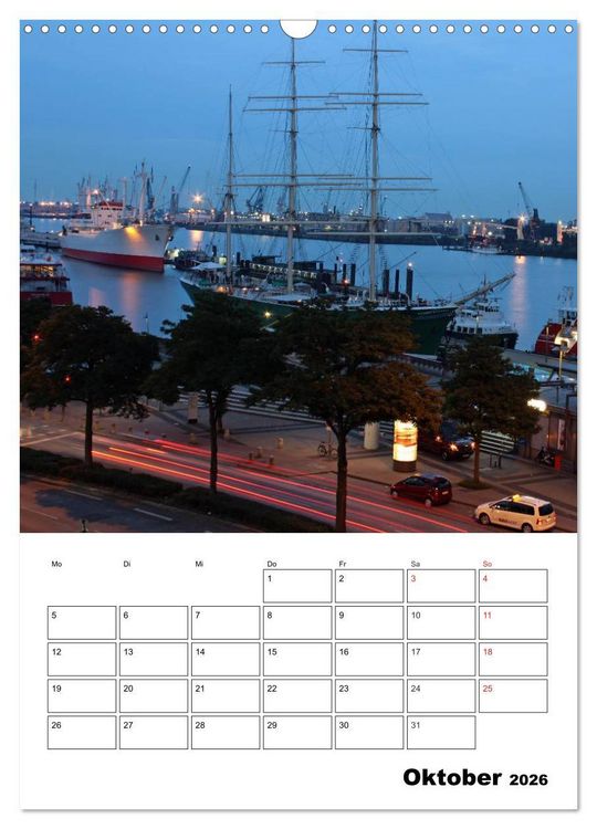 Produktbild: Sch&ouml;nes Hamburg (Wandkalender 2026 DIN A3 hoch), CALVENDO Monatskalender