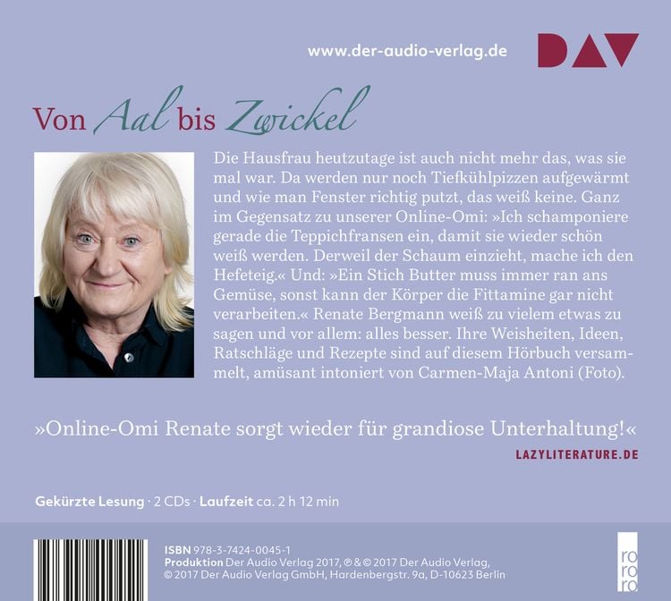 Produktbild: Das kann man doch noch essen. Renate Bergmanns großes Haushalts- und Kochbuch