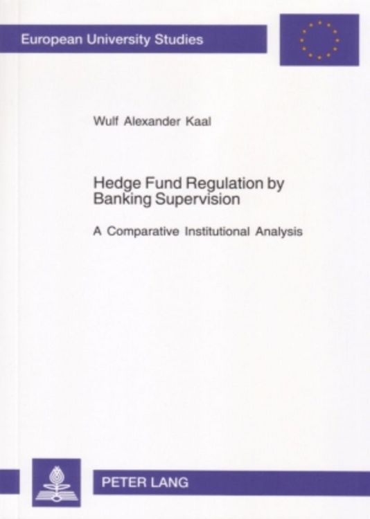 Produktbild: Hedge Fund Regulation by Banking Supervision