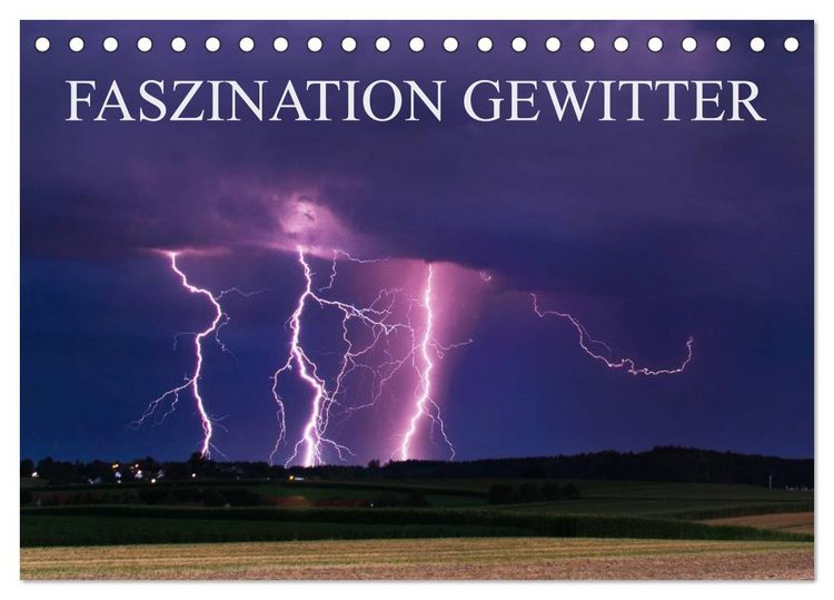 Produktbild: Faszination Gewitter (Tischkalender 2026 DIN A5 quer), CALVENDO Monatskalender
