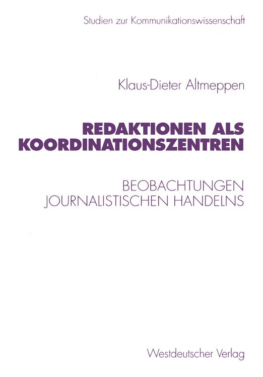 Produktbild: Redaktionen als Koordinationszentren
