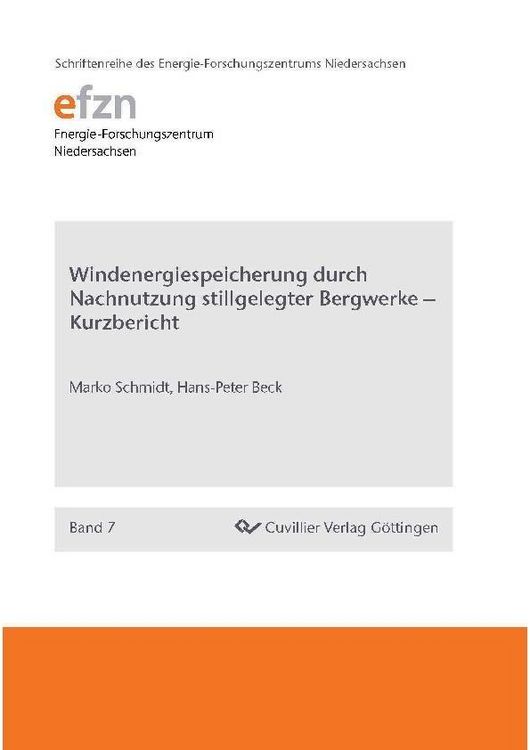 Produktbild: Windenergiespeicherung durch Nachnutzung stillgelegter Bergwerke - Kurzbericht
