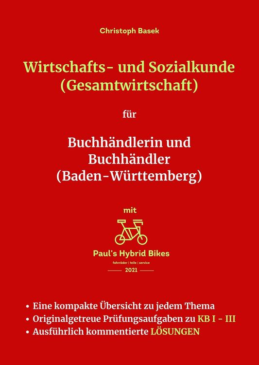 Produktbild: Wirtschafts- und Sozialkunde (Gesamtwirtschaft) f&uuml;r Buchh&auml;ndlerin und Buchh&auml;ndler (Baden-W&uuml;rttemberg)