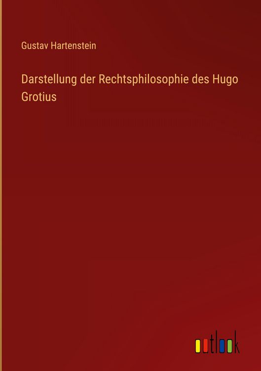 Produktbild: Darstellung der Rechtsphilosophie des Hugo Grotius