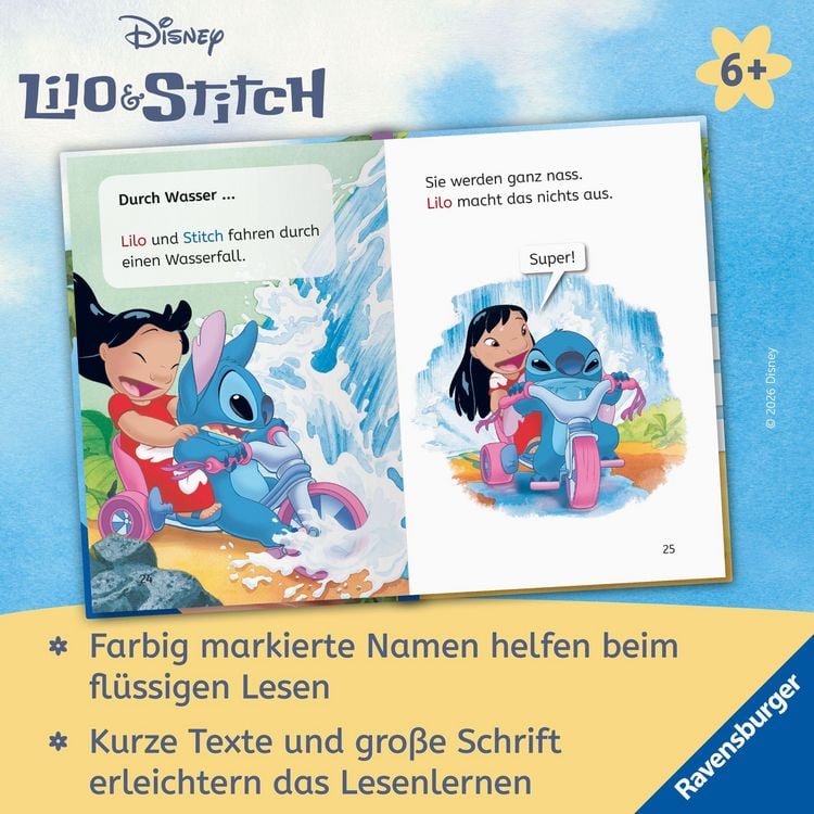 Produktbild: Disney Lilo & Stitch: Auf die Pl&auml;tze, fertig, Stitch! - Erstlesebuch zum Lesenlernen