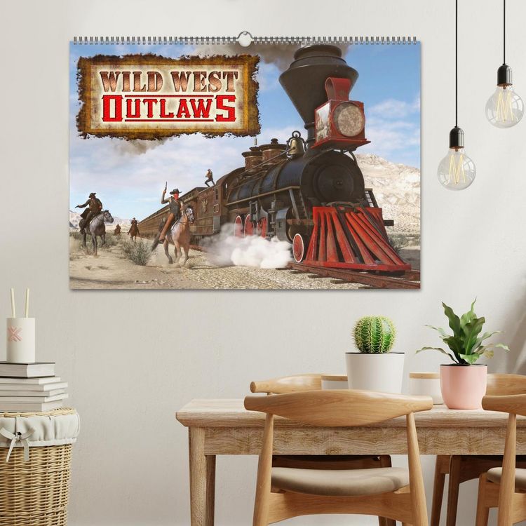 Produktbild: Wild West Outlaws (Wandkalender 2026 DIN A2 quer), CALVENDO Monatskalender