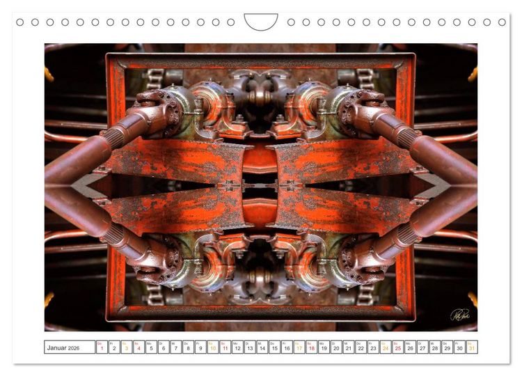 Produktbild: Faszination Spiegelung - Industrie und Technik (Wandkalender 2026 DIN A4 quer), CALVENDO Monatskalender