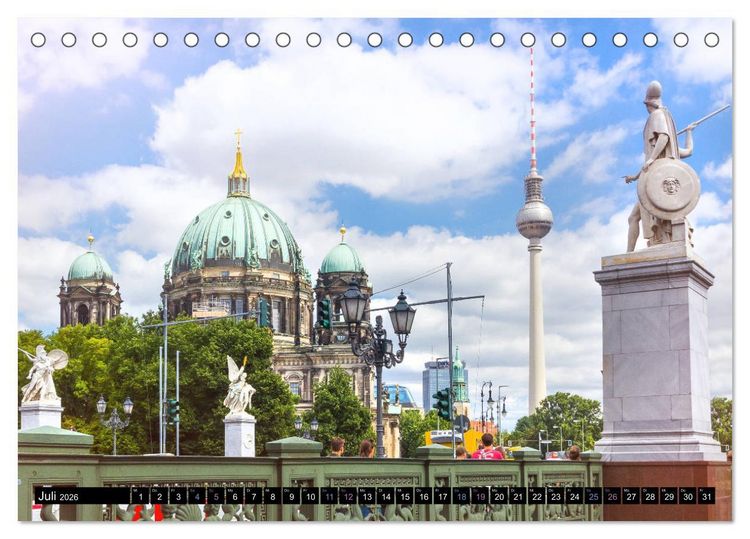 Produktbild: SOMMER IN BERLIN (Tischkalender 2026 DIN A5 quer), CALVENDO Monatskalender