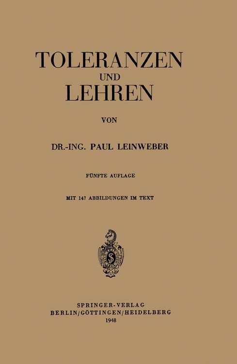 Produktbild: Toleranzen und Lehren