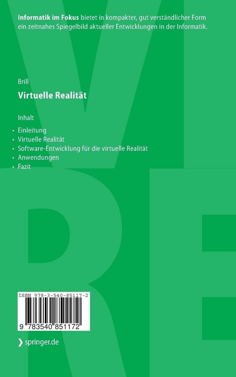 Produktbild: Virtuelle Realit&auml;t