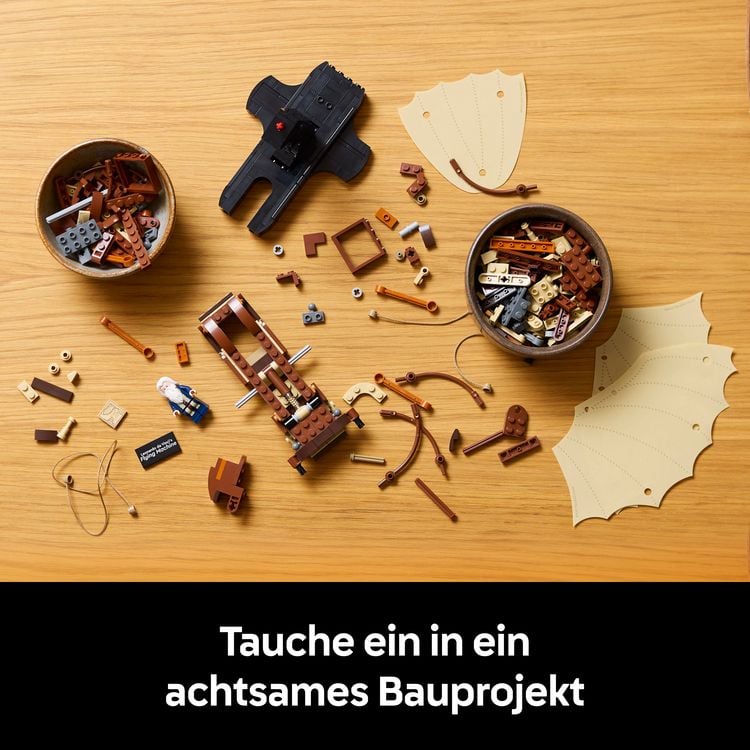 Produktbild: LEGO Icons Leonardo da Vincis Flugger&auml;t, Deko f&uuml;r Erwachsene 10363