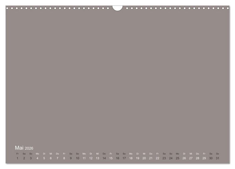Produktbild: DIY Bastel-Kalender -Erdige Pastell Farben- Zum Selbstgestalten (Wandkalender 2026 DIN A3 quer), CALVENDO Monatskalender