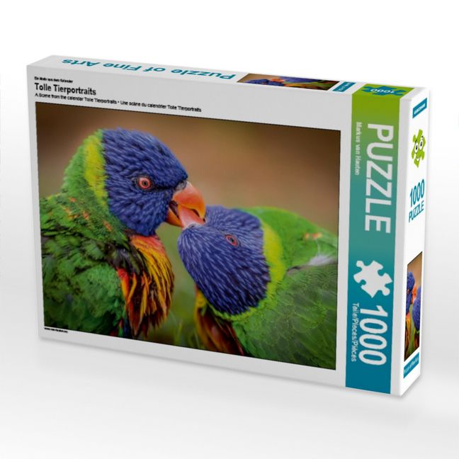 Produktbild: CALVENDO Puzzle Ein Motiv aus dem Kalender Tolle Tierportraits | 1000 Teile Lege-Gr&ouml;&szlig;e 64x48cm Foto-Puzzle f&uuml;r gl&uuml;ckliche Stunden