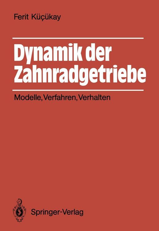 Produktbild: Dynamik der Zahnradgetriebe
