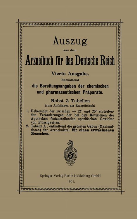 Produktbild: Auszug aus dem Arzneibuch f&uuml;r das Deutsche Reich