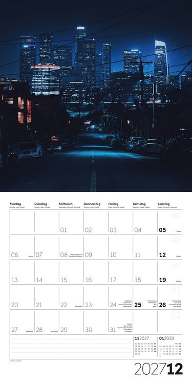 Produktbild: Die Farbe Blau Kalender 2027 - 30x30 - Art12