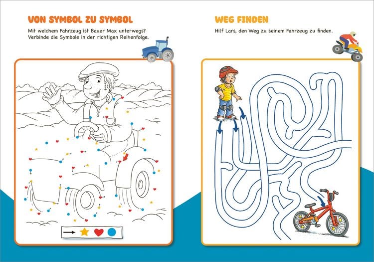 Produktbild: Malen und R&auml;tseln f&uuml;r Kindergartenkinder. Fahrzeuge