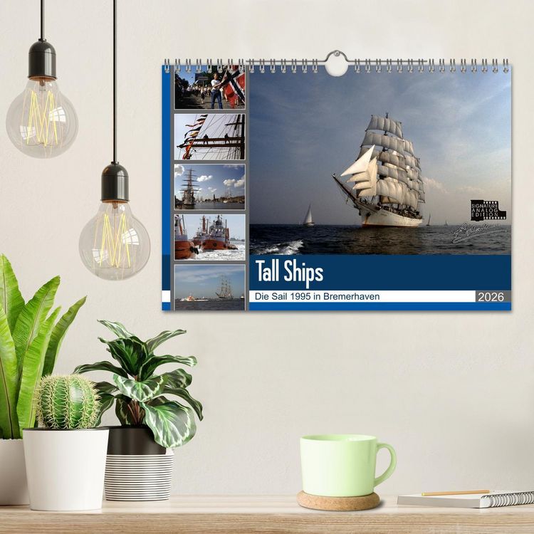 Produktbild: Analoge Fotografie Tall Ships Sail 1995 Bremerhaven (Wandkalender 2026 DIN A4 quer), CALVENDO Monatskalender