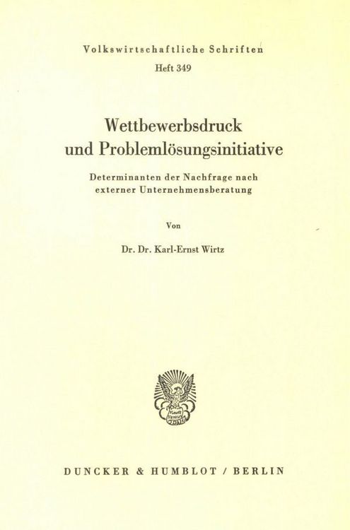 Produktbild: Wettbewerbsdruck und Probleml&ouml;sungsinitiative.