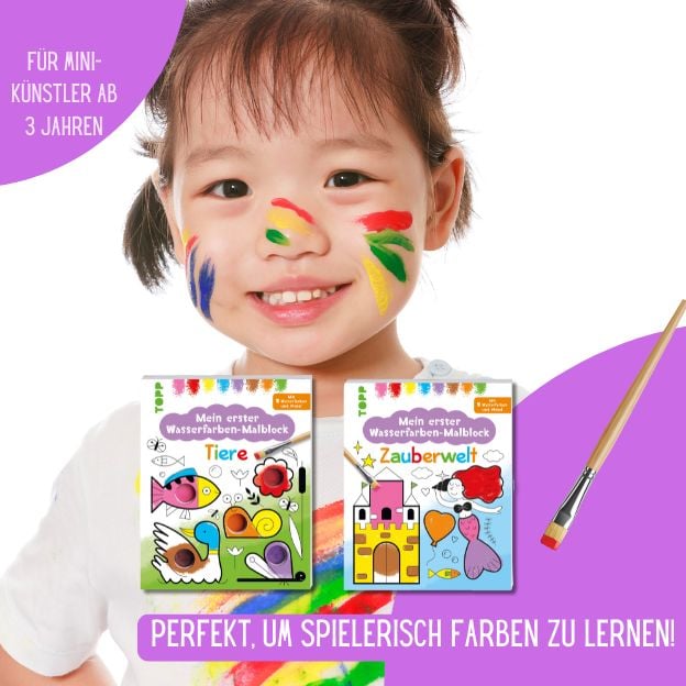 Produktbild: Mein erster Wasserfarben-Malblock - Tiere