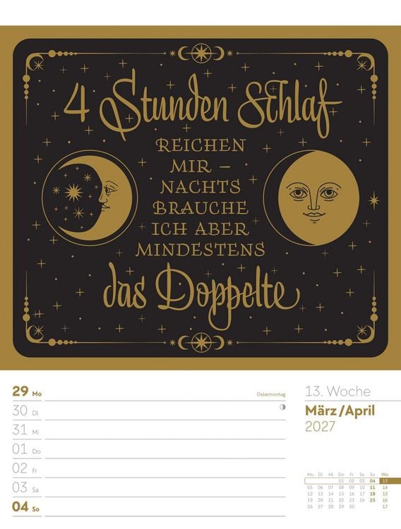 Produktbild: Klartext Spr&uuml;chekalender Wochenplaner 2027