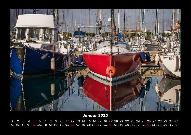 Produktbild: Bootskalender 2025 Fotokalender DIN A3