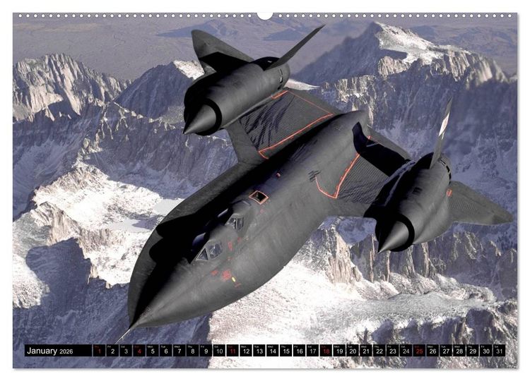 Produktbild: U.S. Aircraft - Fighting Jets (High Quality Premium Wall Calendar 2026 DIN A2 landscape),CALVENDO 12 Month Wall Calendar
