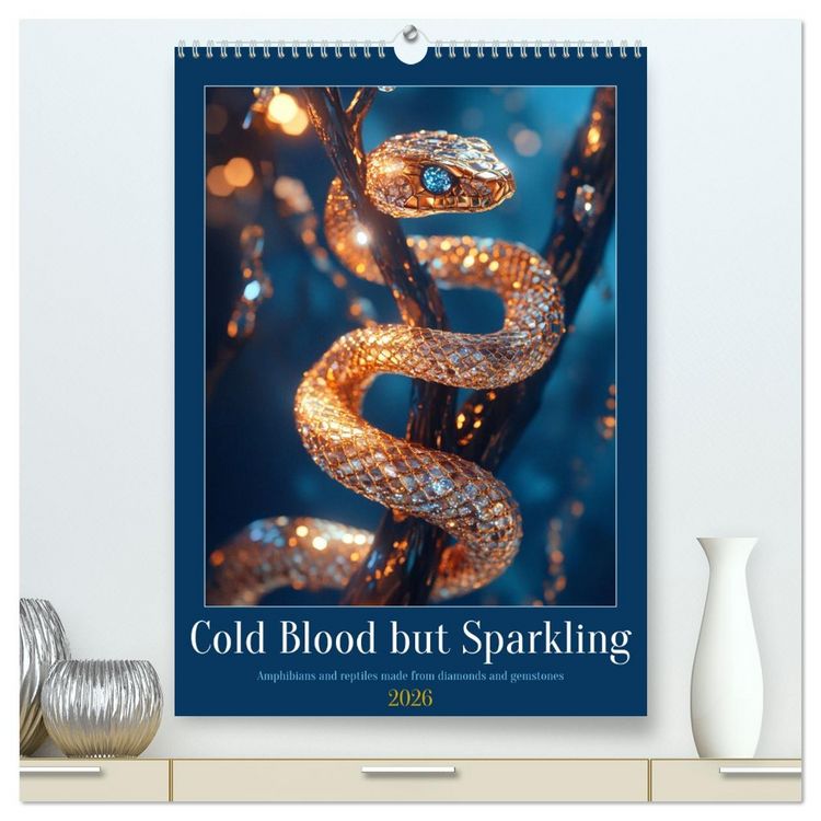 Produktbild: Cold Blood but Sparkeling (High Quality Premium Wall Calendar 2026 DIN A2 portrait),CALVENDO 12 Month Wall Calendar