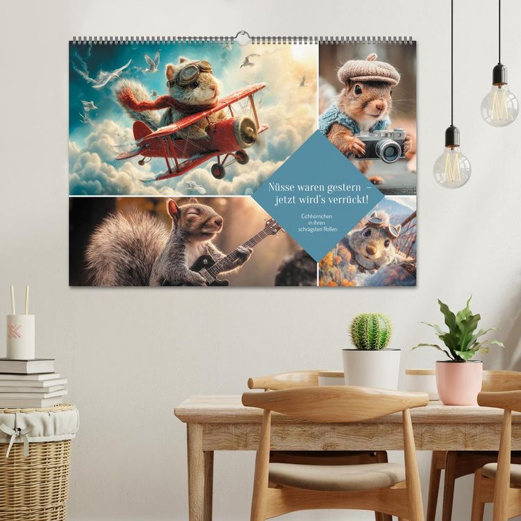 Produktbild: N&uuml;sse waren gestern &ndash; jetzt wird&rsquo;s verr&uuml;ckt! (Wandkalender 2026 DIN A2 quer), CALVENDO Monatskalender