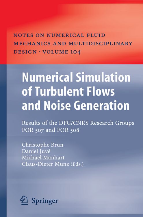 Produktbild: Numerical Simulation of Turbulent Flows and Noise Generation