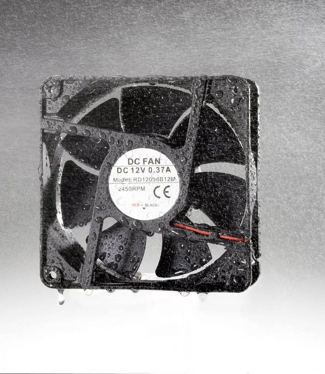 Produktbild: TRU Components RD12038B12L Axiall&uuml;fter 12 V/DC 142 m&sup3;/h (L x B x H) 120 x 120 x 38mm