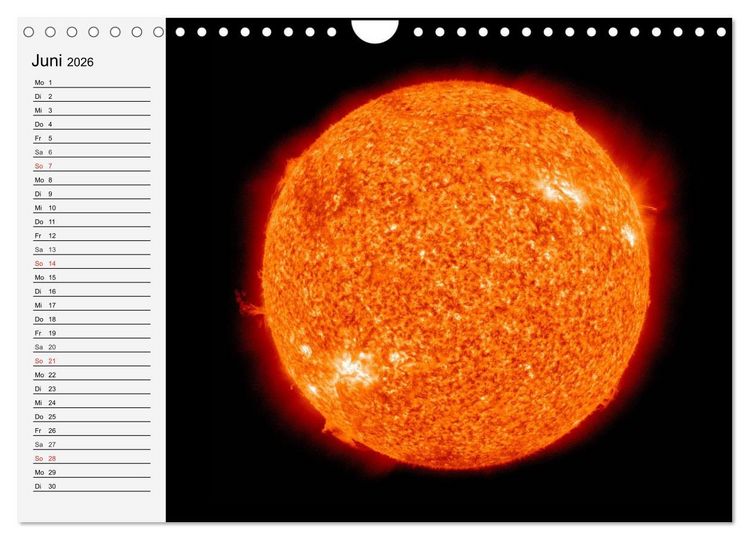 Produktbild: Sonne, Monde und Planeten (Wandkalender 2026 DIN A4 quer), CALVENDO Monatskalender