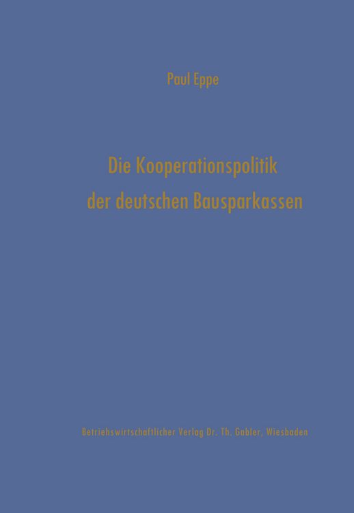 Produktbild: Die Kooperationspolitik der deutschen Bausparkassen