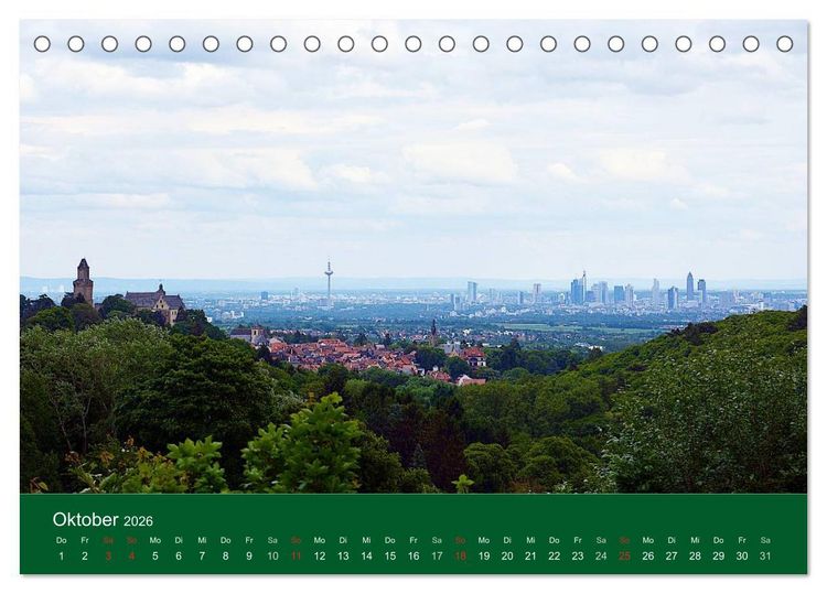 Produktbild: K&ouml;nigstein im Taunus und Umgebung (Tischkalender 2026 DIN A5 quer), CALVENDO Monatskalender