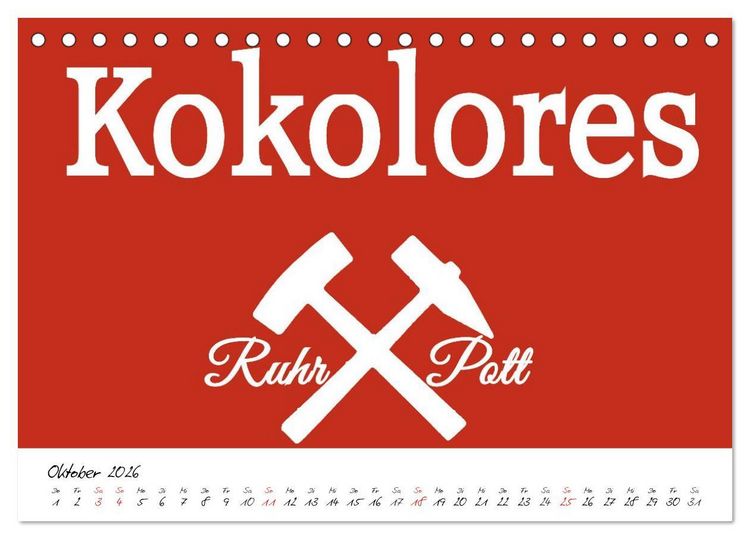 Produktbild: Ruhrpott Vokabeln (Tischkalender 2026 DIN A5 quer), CALVENDO Monatskalender
