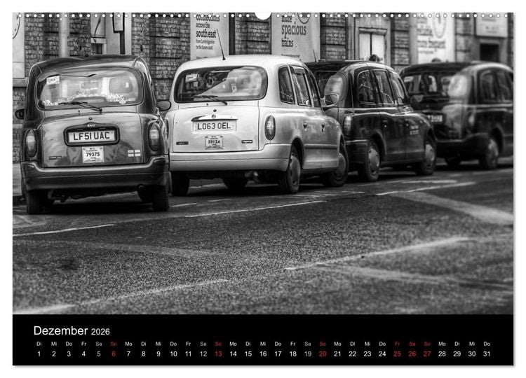 Produktbild: Unterwegs in London (Wandkalender 2026 DIN A2 quer), CALVENDO Monatskalender