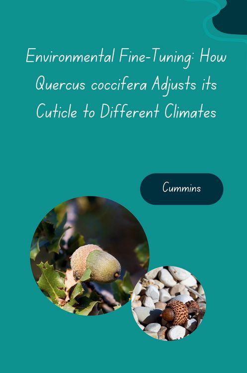 Produktbild: Environmental Fine-Tuning: How Quercus coccifera Adjusts its Cuticle to Different Climates