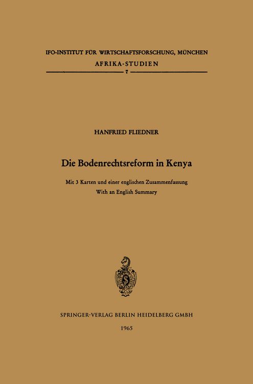 Produktbild: Die Bodenrechtsreform in Kenya