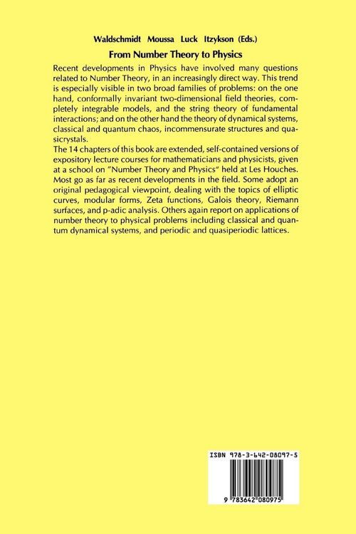 Produktbild: From Number Theory to Physics