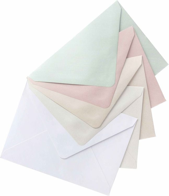 Produktbild: Folia Klappkarten/Doppelkarten f&uuml;r Einladungen, Gl&uuml;ckwunsch- oder Gru&szlig;karten, 10,5x15cm, perlmutt/pastell, 5 Karten + Kuverts + Einlagen
