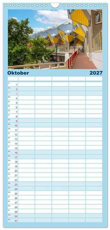 Produktbild: Familienplaner 2027 - Rotterdam - modern und pulsierend mit 5 Spalten (Wandkalender, 21 x 45 cm) CALVENDO