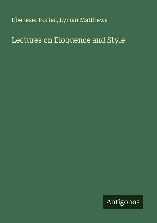 Produktbild: Lectures on Eloquence and Style