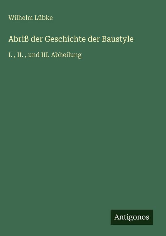 Produktbild: Abri&szlig; der Geschichte der Baustyle
