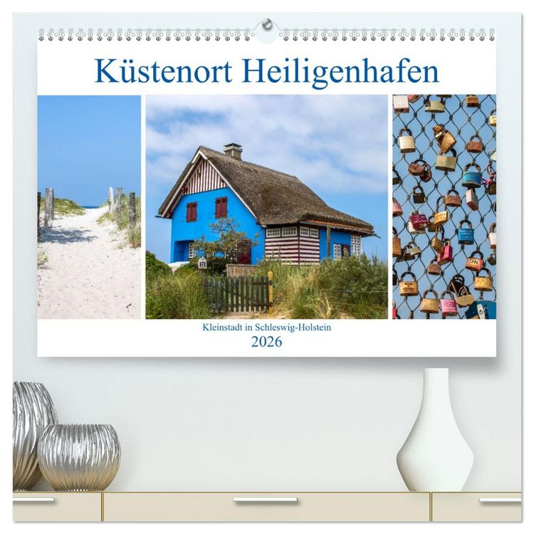 Produktbild: K&uuml;stenort Heiligenhafen (hochwertiger Premium Wandkalender 2026 DIN A2 quer), Kunstdruck in Hochglanz