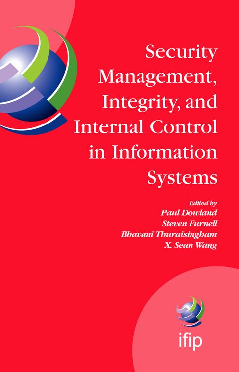 Produktbild: Security Management, Integrity, and Internal Control in Information Systems