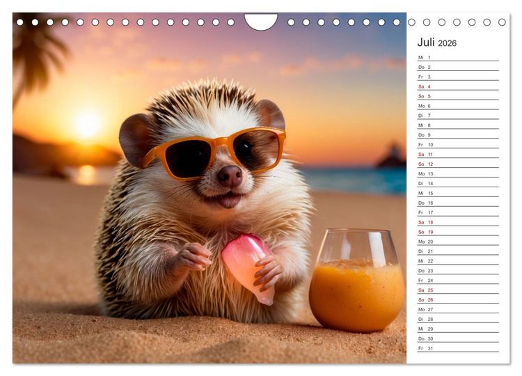 Produktbild: Stachelstars (Wandkalender 2026 DIN A4 quer), CALVENDO Monatskalender