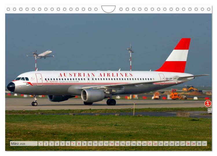 Produktbild: Flugzeuge im Retro-Stil (Wandkalender 2026 DIN A4 quer), CALVENDO Monatskalender
