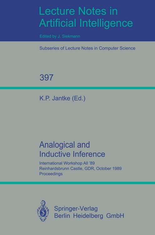 Produktbild: Analogical and Inductive Inference